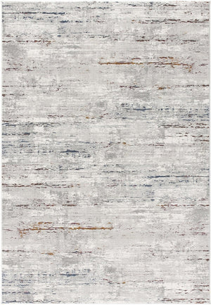 HomeRoots 4' Grey Abstract Area Rug - Modern Elegance for Cozy Spaces, Durable Construction & Easy Maintenance 7' X 10' 391824