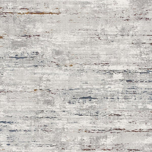 HomeRoots 4' Grey Abstract Area Rug - Modern Elegance for Cozy Spaces, Durable Construction & Easy Maintenance 8' X 11' 391825