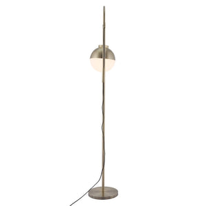HomeRoots 69" Bronze Steel Floor Lamp – Elegant Globe Shade, Dimmable Control, Perfect for Cozy Ambiance 391830