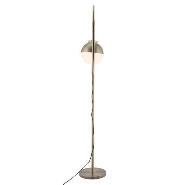 HomeRoots 69" Bronze Steel Floor Lamp – Elegant Globe Shade, Dimmable Control, Perfect for Cozy Ambiance 391830