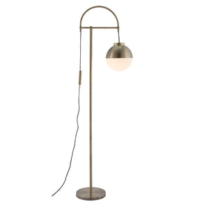 HomeRoots 69" Bronze Steel Floor Lamp – Elegant Globe Shade, Dimmable Control, Perfect for Cozy Ambiance 391830