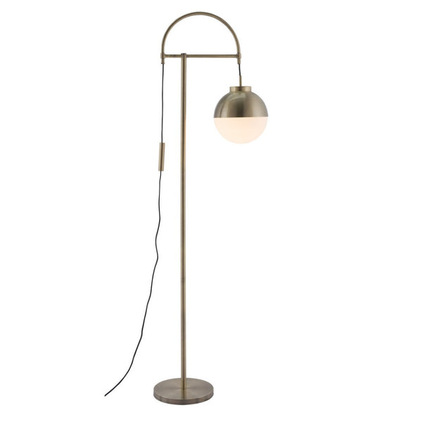 HomeRoots 69" Bronze Steel Floor Lamp – Elegant Globe Shade, Dimmable Control, Perfect for Cozy Ambiance 391830