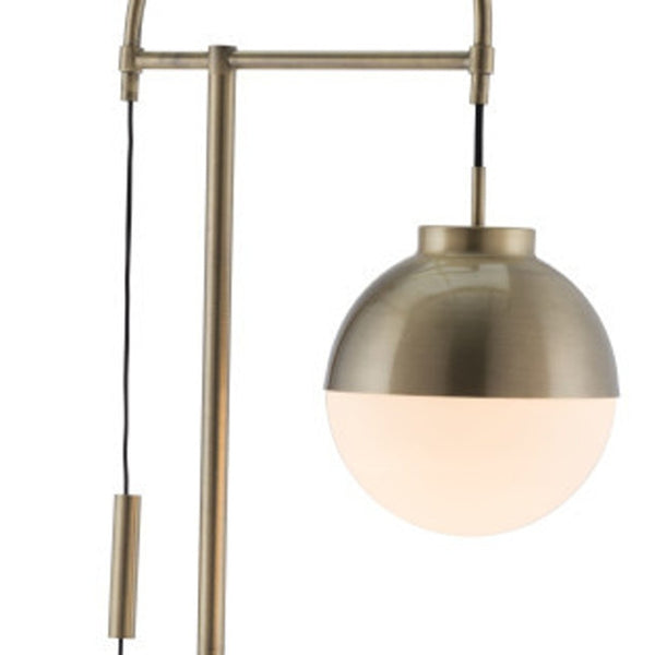 HomeRoots 69" Bronze Steel Floor Lamp – Elegant Globe Shade, Dimmable Control, Perfect for Cozy Ambiance 391830