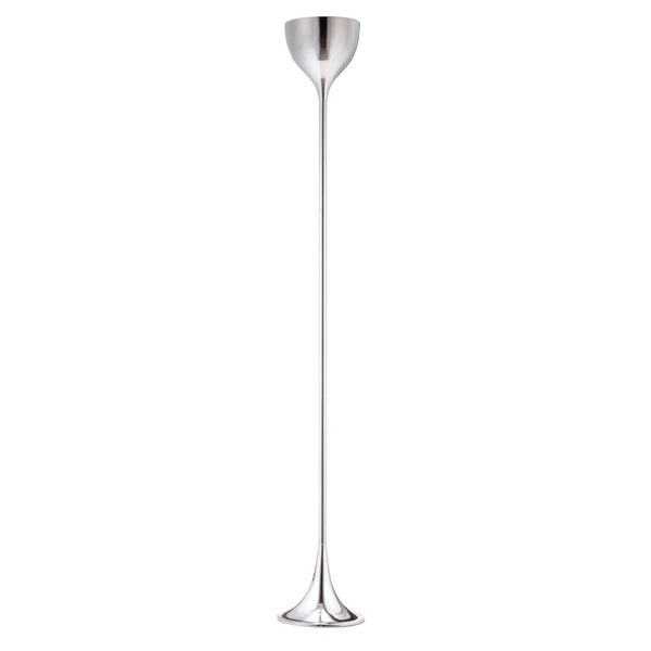 HomeRoots 67" Modern Steel Floor Lamp with Sleek Silver Bell Shade - Compact Design for Stylish Spaces 391832