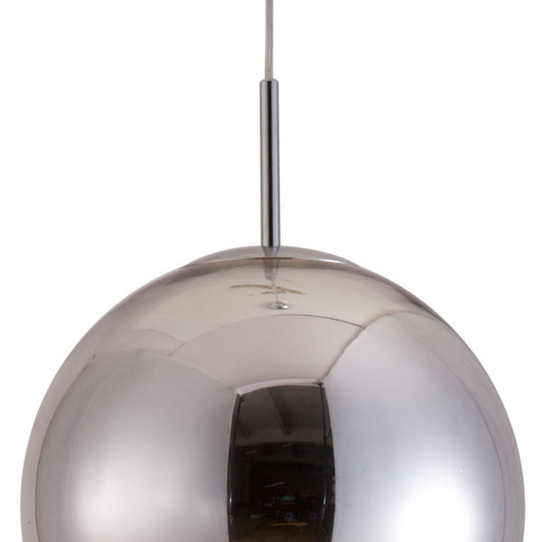 Homeroots Silver Lantern Metal Dimmable Ceiling Light   391879