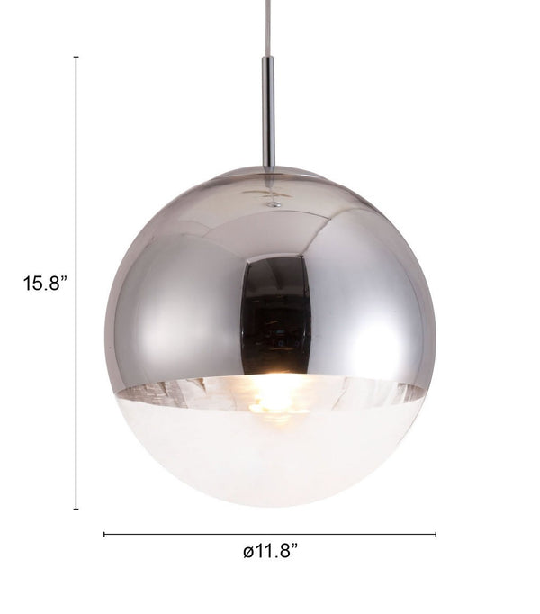 Homeroots Silver Lantern Metal Dimmable Ceiling Light   391879