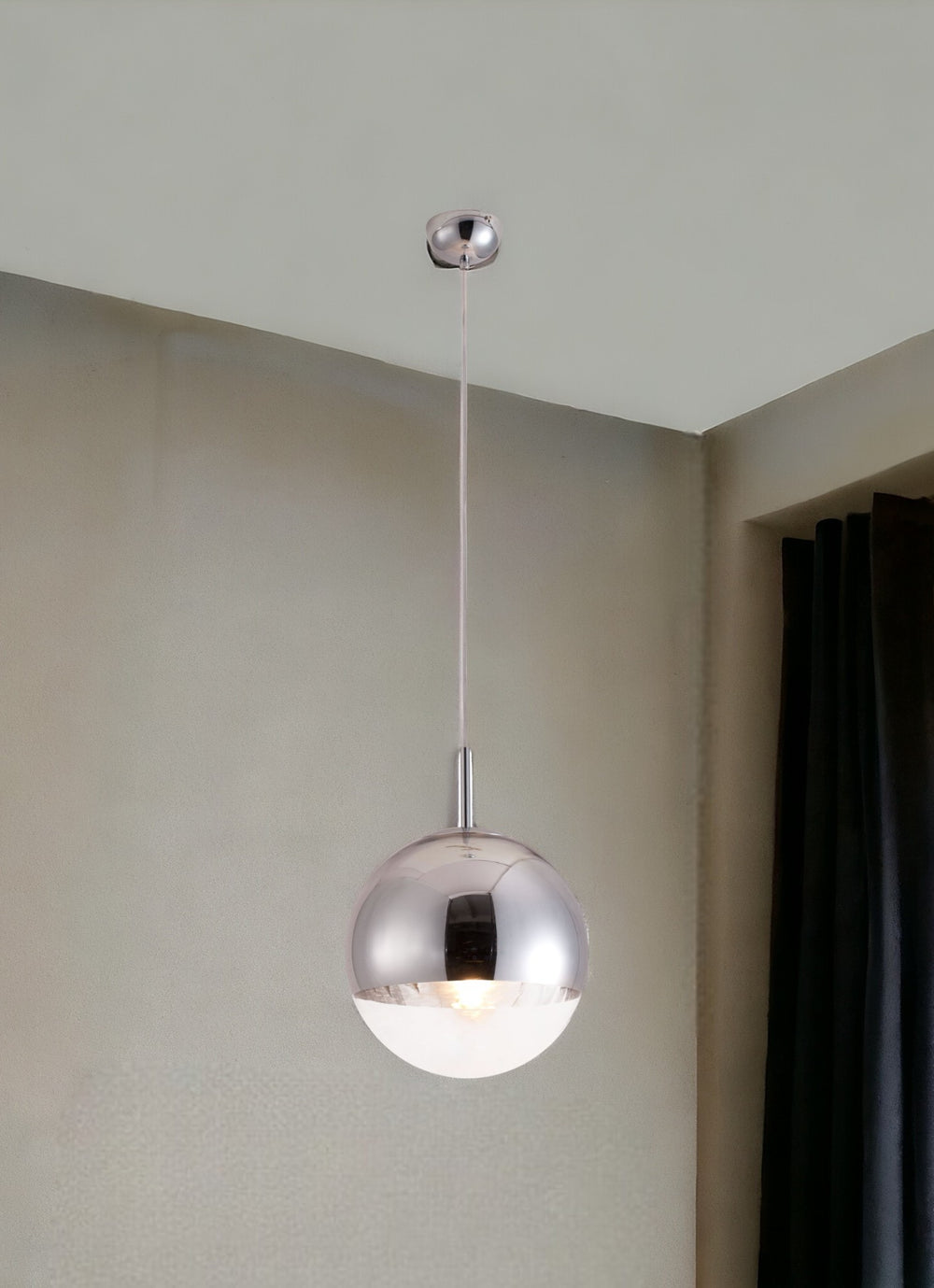 Homeroots Silver Lantern Metal Dimmable Ceiling Light   391879