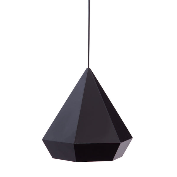 Homeroots Black Lantern Metal Dimmable Ceiling Light With Black Shades   391882