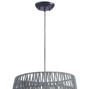 Homeroots Gray Night Sky Zig Zag Ceiling Lamp   391883