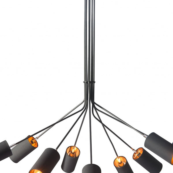 Homeroots Explosion Ceiling Lamp Black   391885