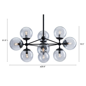 Homeroots Abundant Ceiling Lamp Black   391897