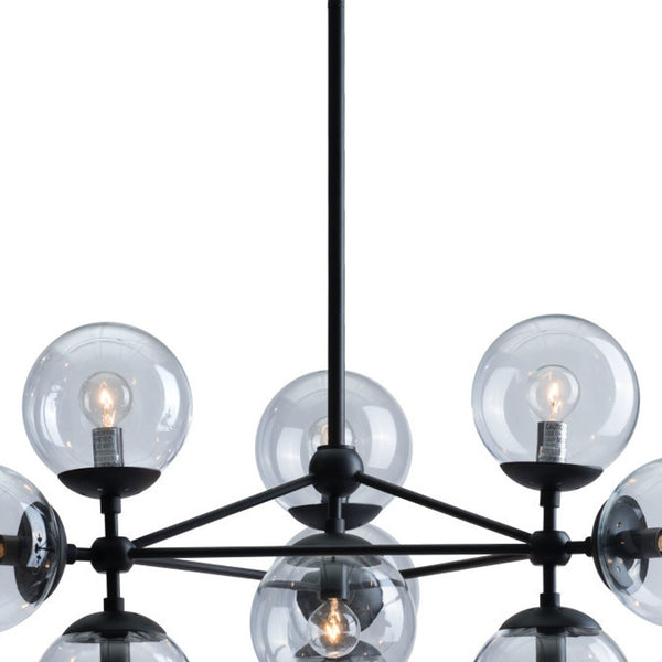 Homeroots Abundant Ceiling Lamp Black   391897
