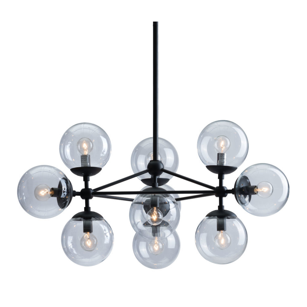 Homeroots Abundant Ceiling Lamp Black   391897