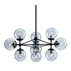 Homeroots Abundant Ceiling Lamp Black   391897