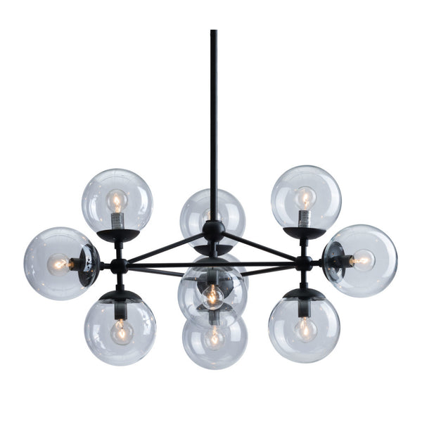Homeroots Abundant Ceiling Lamp Black   391897