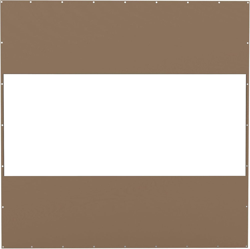 English Elm Heavy Duty Outdoor Clear Panel Curtain - 10'H X 10'W Weatherproof Pvc Polyester For Patios & More W1859P238831