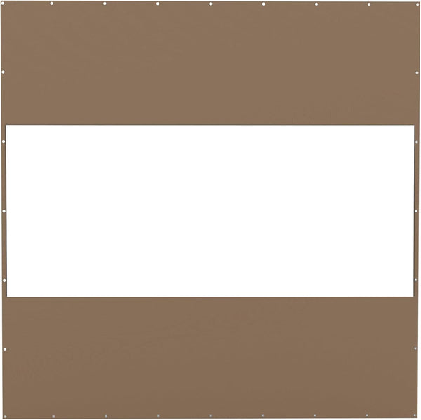 English Elm Heavy Duty Outdoor Clear Panel Curtain - 10'H X 10'W Weatherproof Pvc Polyester For Patios & More W1859P238831