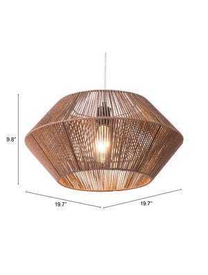 Homeroots Brown Dashy Ceiling Lamp   391900