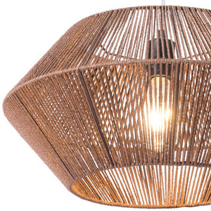 Homeroots Brown Dashy Ceiling Lamp   391900