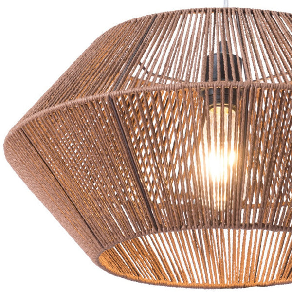 Homeroots Brown Dashy Ceiling Lamp   391900