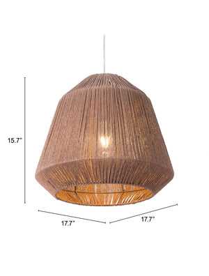 Homeroots Brush Natural Ceiling Lamp   391901