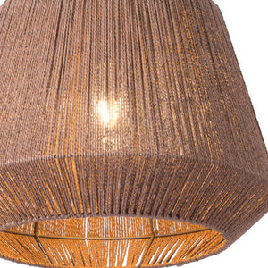 Homeroots Brush Natural Ceiling Lamp   391901