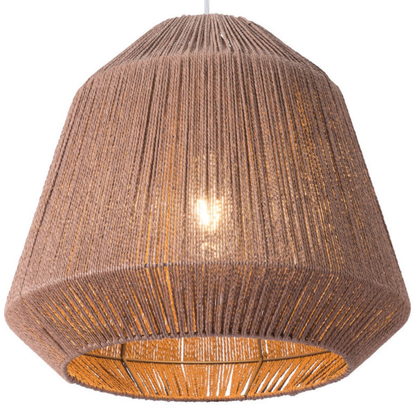 Homeroots Brush Natural Ceiling Lamp   391901