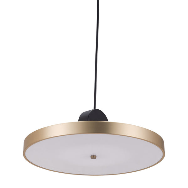 Homeroots Gold Shaded Metal Led Dimmable Ceiling Light   391919