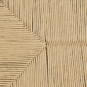 EuroStyle Evelina Loveseat Black Stained Frame and Natural Rush Seat