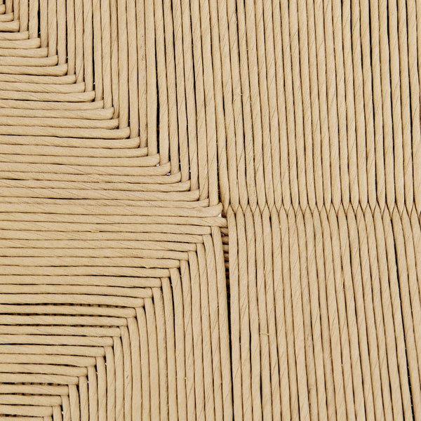 EuroStyle Evelina Loveseat Black Stained Frame and Natural Rush Seat