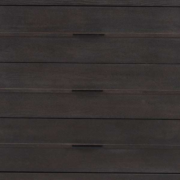 Homeroots Contemporary Dark Oval Accent Cabinet   391994