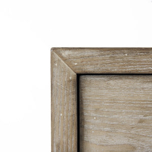 HomeRoots 32" Natural Solid Wood Two Drawer Sideboard - Stylish Storage Solution for Any Room Decor & Needs 391998