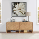 Parker Natural Sideboard/Buffet 391Natural Meridian Furniture