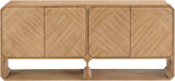 Parker Natural Sideboard/Buffet 391Natural Meridian Furniture