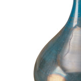 Madison Park Signature Lucia Transitional Blue and Bronze Decorative Glass Vases 3-piece set MPS162-248 Blue Metal