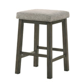 English Elm Jaice Grey Counter Stool With Cushion(Set Of 2)