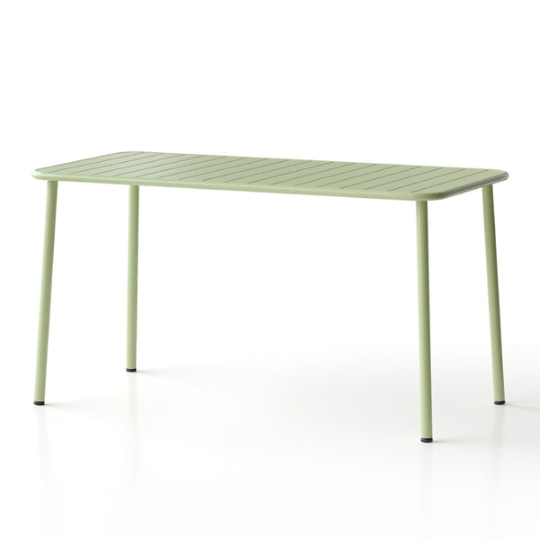 English Elm Sella Long Table In Frosty Green - Compact Outdoor Dining & Leisure Table For Balconies & Patios W3318P308295-GIGA