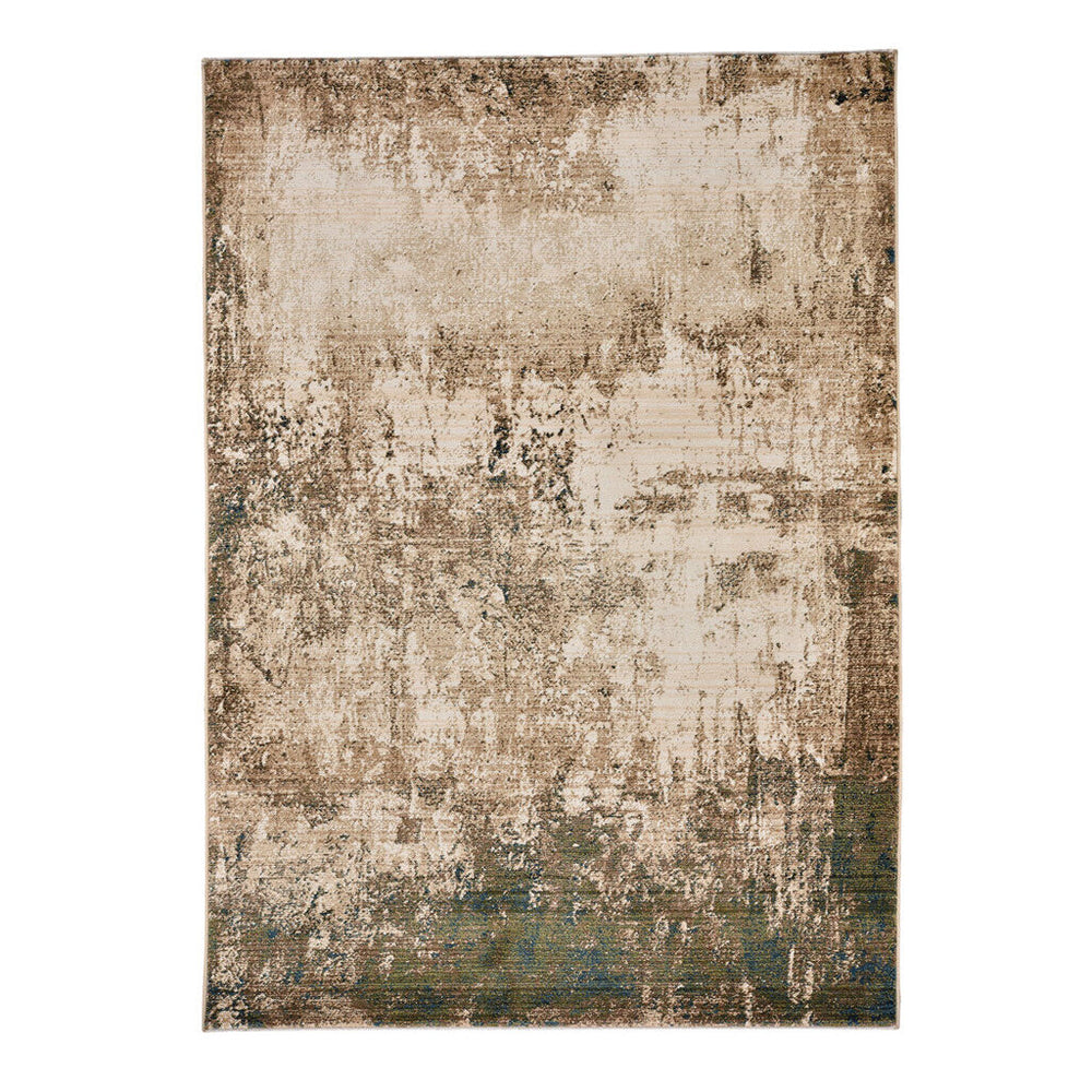 Capel Rugs Landis-abstract Vintage-inspired Area Rug Collection With Distressed Design For Modern Homes Stone Multi, Tan 100% Olefin 3920rs03030410650