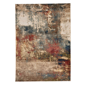 Capel Rugs Landis-abstract Vintage-inspired Area Rug Collection With Distressed Design For Modern Homes Blue Multi, Blue 100% Olefin 3920rs03030410940