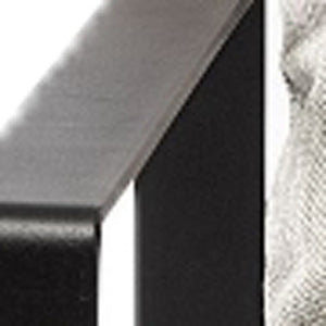 Homeroots 35" Gray And Black Fabric Lounge Chair Frost Gray  392005