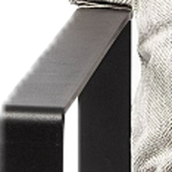 Homeroots 35" Gray And Black Fabric Lounge Chair Frost Gray  392005