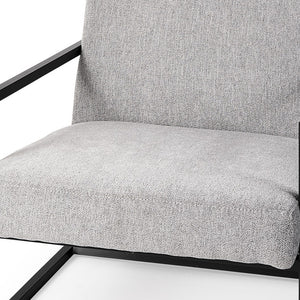 Homeroots Geo Modern Gray And Black Accent Or Side Chair Gray  392009
