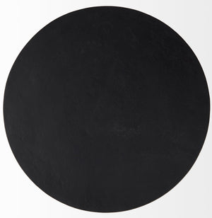 Homeroots 20" Black Iron Round End Table   392015