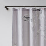 Madison Park Neko Shabby Chic Floral Printed Cotton Shower Curtain MP70-8327 Lilac