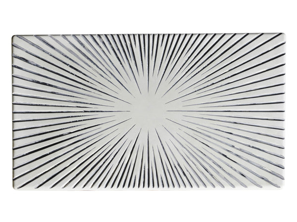 Lexington Tommy Bahama Outdoor 3920-943c Key Largo Coastal Rectangular Cocktail Table With Artisan Sunburst Design And Teak Finish  Wood 3920-943c