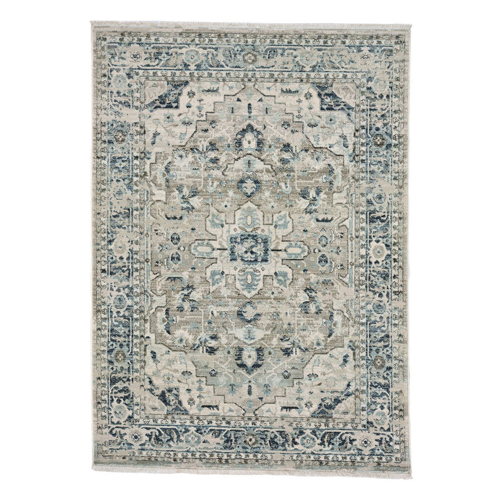 Capel Rugs Landis-heriz Vintage-inspired Area Rug Collection: Timeless Designs For Modern Living Spaces Mica, Grey 100% Olefin 3921rs09001200340