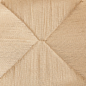 EuroStyle Evelina Bar Stool without Backrest with Natural Frame and Rush Seat - Set of 1