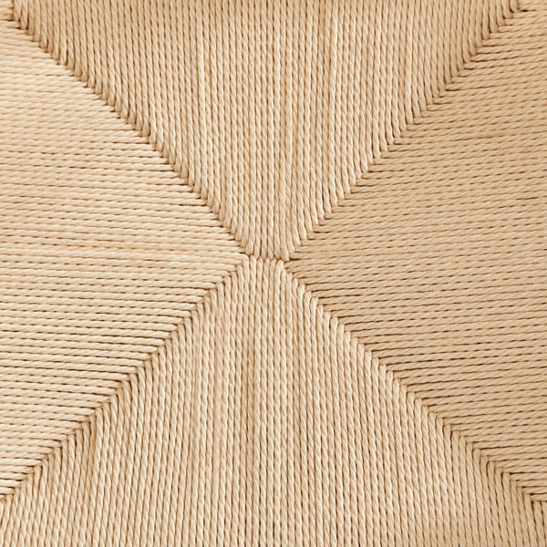 EuroStyle Evelina Bar Stool without Backrest with Natural Frame and Rush Seat - Set of 1