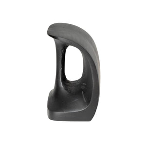 HomeRoots Set of Two 6" Black Metal Bookends - Chic Decorative Supports for Stylish Home & Office Organization 392130