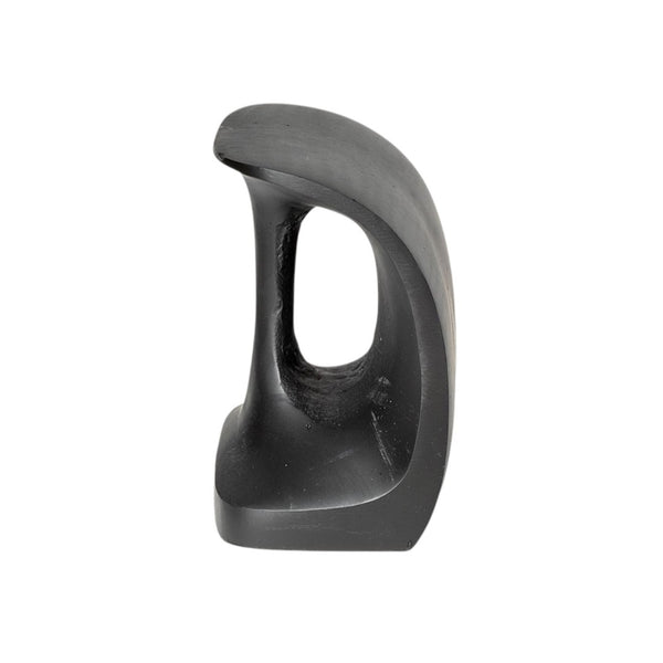 HomeRoots Set of Two 6" Black Metal Bookends - Chic Decorative Supports for Stylish Home & Office Organization 392130